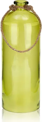 Produktbild von BRUBAKER Lichterflasche mit 12 LED Sternen zum Aufhängen 13,5 x 40,8 cm Grün