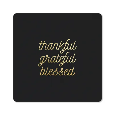 Produktbild von MuchoWow® Mauspad Mousepad Zitate - Sprichwörter - Gold - Schwarz 30x30 cm - Mousepads - Maus Mat - Pad - Mausunterlage - Gaming