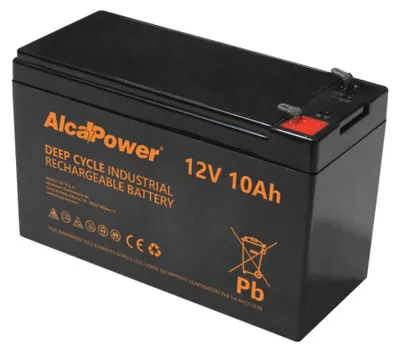 Produktbild von 12V 10Ah Deep-Cycle-Batterie (AGM) - Speziell für E-Bikes, E-Scooter und Photovoltaikanlagen - Faston T2-Anschluss