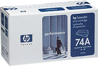 Produktbild von HP 74A Black Original LaserJet Toner Cartridge, Schwarz, 1 Stück(e)