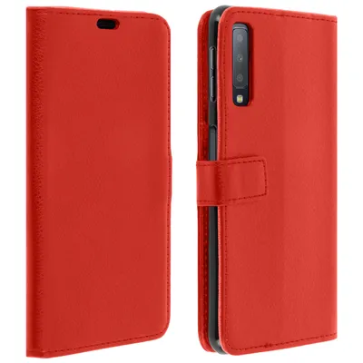 Immagine prodotto di Samsung Galaxy A7 2018 flip cover con slot per schede e funzione stand - rosso