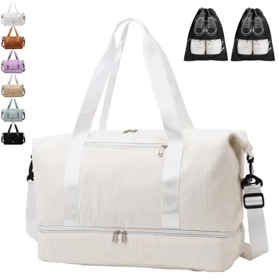 Image de Omgoods - Sac de sport pour hommes et femmes - 20 à 35 litres, sac de voyage et de sport avec compartiment pour chaussures et compartiment pour vêtements mouillés