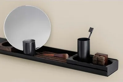 Immagine prodotto di Blomus scaffale a parete MODO, scaffale, contenitore, rivestito in titanio, Nero, 51 x 11 cm, 69205