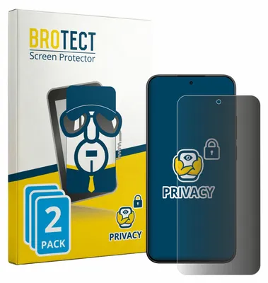 Produktbild von 2x BROTECT Sichtschutzfolie für Xiaomi Redmi Note 15 Pro 5G Anti-Spy Privacy Sichtschutz Blickschutz Folie Blaulicht-Schutz