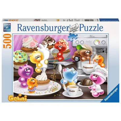 Produktbild von 500 Teile Ravensburger Puzzle Gelini Frühstückskaffee 14144