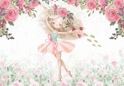 Produktbild von Vlies Fototapete Kinderzimmer Mädchen Ballerina (312x219 cm - inkl. kleister) Tapete Kinder Kindertapete Modern Fototapeten Wandtapete Motivtapeten XXL Vliestapete UV-Beständig Montagefertig