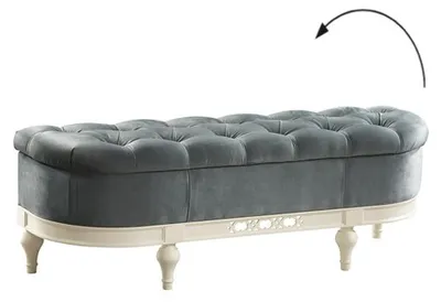 Zdjęcie produktu dla Stołek Podnóżek Otomana Szezlong Siedzisko Chesterfield
