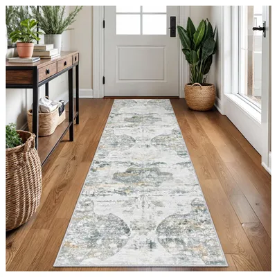 Imagen del producto de Alfombra - Antideslizante - Lavable - 80 x 240 cm - Polipropileno - Para salón y dormitorio