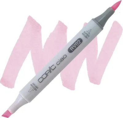 Immagine prodotto di Pennarello ad alcool COPIC Ciao bifacciale Pennello e scalpello, RV02 Rosa confetto