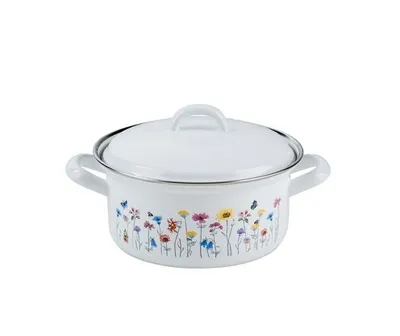 Obrázek produktu pro Riess Kastrol 18 cm Flora s víkem 0129-070