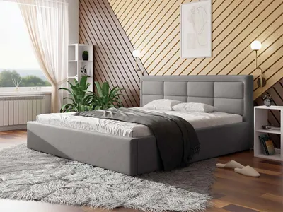 Obrázok produktu pre Manželská posteľ s roštom 180x200 PALIGEN 2 - šedá 2