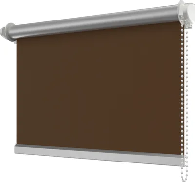 Produktbild von Interdeco Klemmfix Seitenzugrollo / Thermorollo und Verdunkelungsrollo Braun (3014), Typ SZ3, Breite x Höhe 41,5 x 175 cm