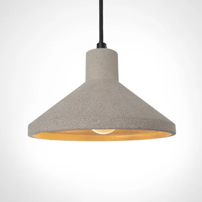 Produktbild von Pendelleuchte, E27, Lampe Für Wohnzimmer Esszimmer Küche, Höhenverstellbar Farbe Beton-Stein-Grau