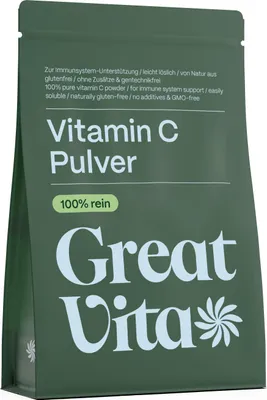 Produktbild von GreatVita Vitamin C Pulver 400g | Ascorbinsäure