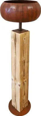 Produktbild von Badeko Deko Säule mit Pflanzschale 132 cm braun