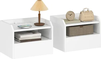 Obrázek produktu pro Noční stolek/komoda - Ložnicový nábytek - Moderní marocký styl - 40×29×29 cm - Bílá