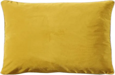 Produktbild von Pichler Velours uni Kissenhülle 2er Set 44 x 28 cm MELVA Rechteck Senfgelb