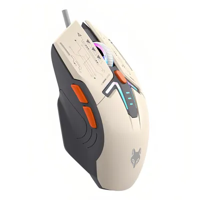 Obrázok produktu pre Herná myš s nastaviteľným farebným podsvietením (4 nastavenia DPI), ergonomický dizajn, určená pre počítače a notebooky