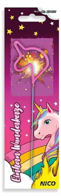 Produktbild von Wunderkerze Symbol Einhorn Pink