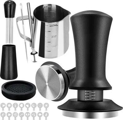 Produktbild von Famanu Kaffeestampfer Set - 22-teilig mit Barista-Werkzeugen