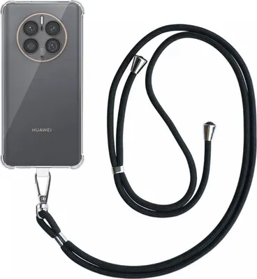 Image de Smartphonica étui pour téléphone Huawei Mate
50 Pro Transparent Antichoc avec Lanière Universelle Détachable -
Coque arrière en silicone antichoc avec dragonne