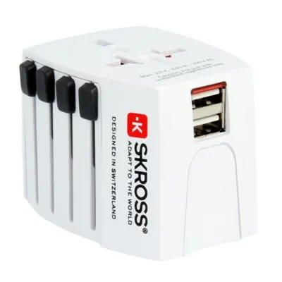 Produktbild von Skross Reise-Adapter World MUV USB ohne Schutzkontakt NE550624794