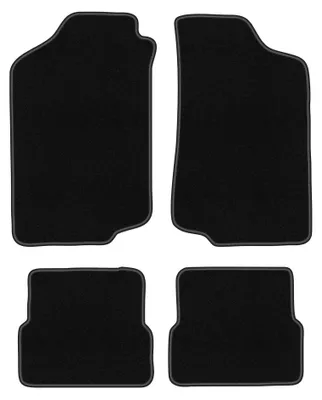 Zdjęcie produktu dla Dywaniki samochodowe welurowe BASIC do: Volkswagen Golf II (1983-1992, hatchback) czarne, z mocowaniami