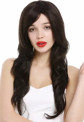 Produktbild von WIG ME UP Perücke lang gewellt Dunkelbraun VK-37-4