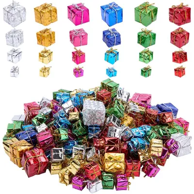Produktbild von 200 Mini-Geschenkdozenten - Weihnachten Dekoration - 24 Stile - 6 Farben