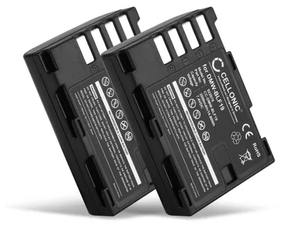 Immagine prodotto di CELLONIC 2x Batteria per Fotocamera Compatibile con Panasonic Lumix DC-GH5, Lumix DMC-GH4, Lumix DMC-GH3, DMW-BLF19 – (2000mAh, 7.4V)