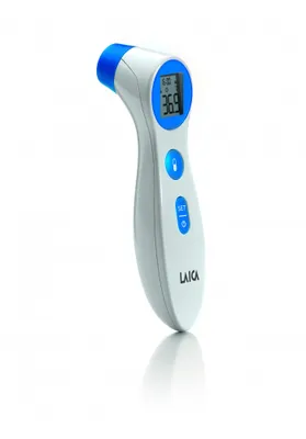 Zdjęcie produktu dla Laica TH1000, Termometr z funkcją teledetekcji, Niebieski, Biały, Czoło, Przyciski, °C, °F, Temperatura ciała, Temperatura powierzchni
