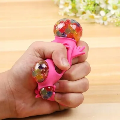 Produktbild von Anti-Stress Frosch Quetschball - Sensorisches Fidget Toy zum Kneten - Lustiges Gummi Spielzeug