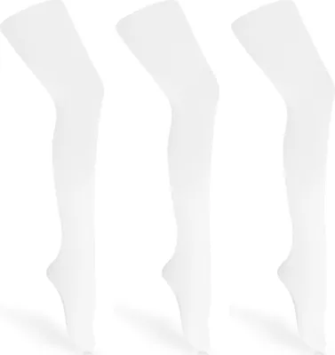 Produktbild von Merry Style 3er Pack Kinder Strumpfhose für Mädchen Microfaser 60 DEN WL-010 (Weiß/Weiß/Weiß, 92-98)