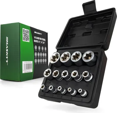 Produktbild von HASKYY Außen Torx Steckschlüssel Satz E4-E24