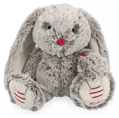 Image de Kaloo doudou musical Leo lapin gris