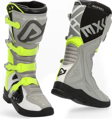 Produktbild von Acerbis X-Team Motocross Stiefel Farbe: Grau/Gelb, Grösse: 45