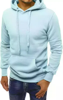 Produktbild von Dstreet Herren-Kapuzenpullover mit Kapuze Erasa Blau XL
