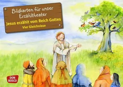 Produktbild von Jesus erzählt vom Reich Gottes. Vier Gleichnisse. Kamishibai Bildkartenset.