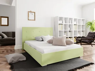 Produktbild von Doppelbett 180x200 FLEK 1 – gelbgrün