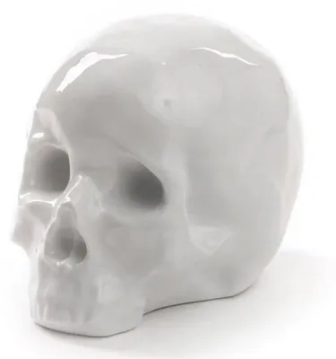 Produktbild von Seletti Dekorationsobjekt Totenkopf Memorabilia My Skull Weiß