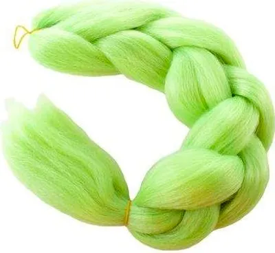 Produktbild von ISO-Haarverlängerung, synthetisch, Zopf, Ombré, grün