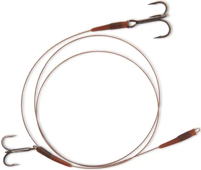 Produktbild von Quantum Mr Pike Bottom Rig Leader 60cm 13,6kg 2 Drillinge - Hechtrig, Größe:4 / 2