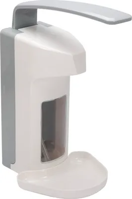 Produktbild von 10 Wandspender 30 cm x 15 cm x 21 cm weiss Kunststoff 500 ml mit Tropfschale