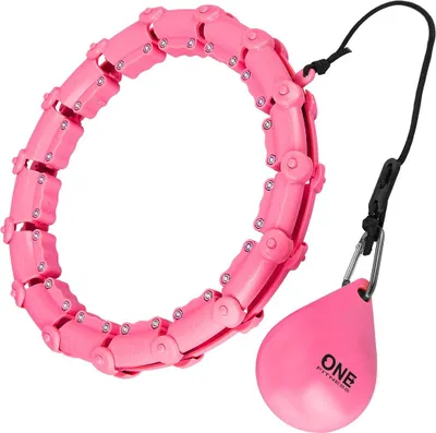 Obrázek produktu pro Zátěžová obruč Hula Hoop, růžová - Fitness cvičební nástroj