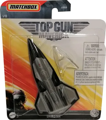 Image de Mattel Matchbox Skybusters GVW31 Top Gun Maverick Modèle réduit d'avion de combat Darkstar Modèle multicolore