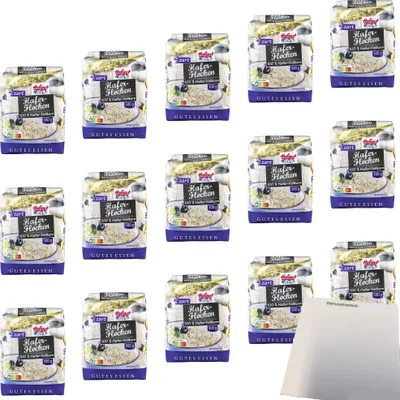 Produktbild von Hofgut Haferflocken Zart VPE (15x500g Packung) + usy Block