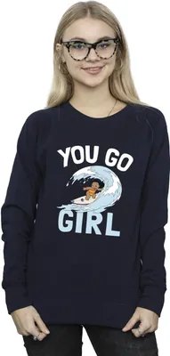Produktbild von Disney - "You Go Girl" Sweatshirt für Damen BI22563 (S) (Marineblau)