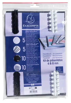 Produktbild von Präsentationset Binderücken 6&8mm
