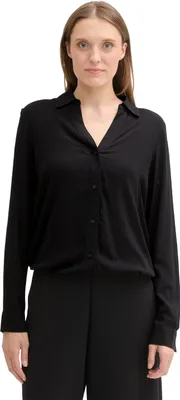 Produktbild von TOM TAILOR Damen 1043866 Bluse, 14482 - Deep Black, 34 EU