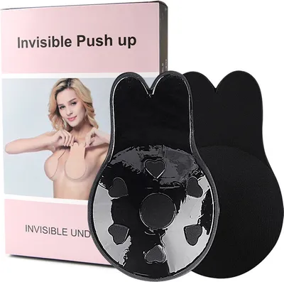 Produktbild von INF Bunny Ear Bruststraffungs-Nippel-Abdeckungen Schwarz XL